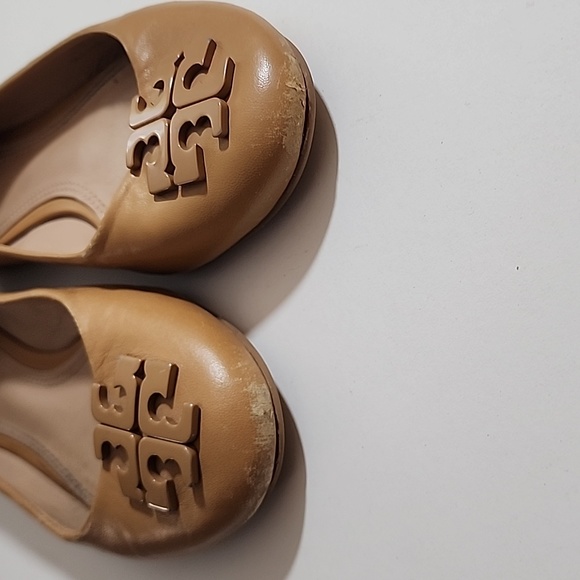Tory Burch Leather Ballet Flats Size 6 - Picture 4 of 8